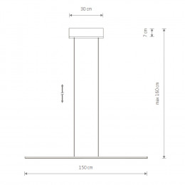 Подвесная люстра Nowodvorski Bar Led M White 11581