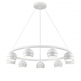 8254/9 COMFI LN26 246 белый металл Светильник подвесной LED GX53 8*7W 220V LUAZANA