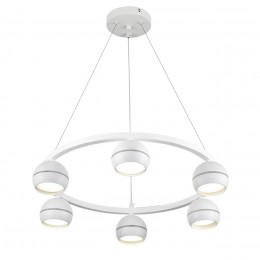 8254/6 COMFI LN26 246 белый, металл Светильник подвесной LED GX53 6*7W 220V LUAZANA