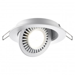 358815 SPOT NT21 466 белый Светильник встраиваемый светодиодный IP20 LED 9W 770Лм 4000K 220V GESSO