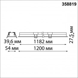 358819 SPOT NT22 486 черный Встраиваемый светодиодный светильник IP20 LED 4000K 36W 220V ITER
