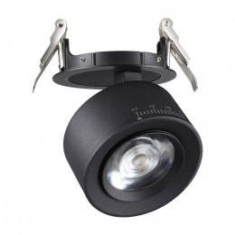 358944 SPOT NT22 456 черный Светильник встраиваемый светодиодный IP20 LED 4000К 18W 220V EDDY
