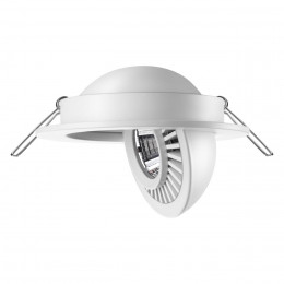 358815 SPOT NT21 466 белый Светильник встраиваемый светодиодный IP20 LED 9W 770Лм 4000K 220V GESSO