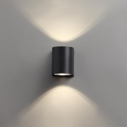 358294 STREET NT19 746 черный Ландшафтный светильник IP65 LED 4000K 4W+4W 220V OPAL