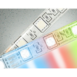 GS2302 5050 60Led/ 14.4W m/ 12V IP65 RGB/ 5000*10*2.87mm (4 конт.)