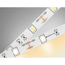 GS1801 5050 30Led/ 7.2W m/ 12V IP20 3000K/ 5000*10*1.87mm (2 конт.)