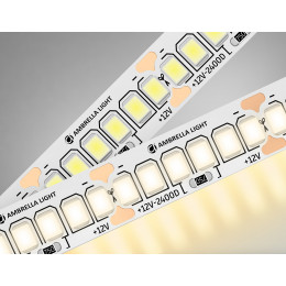 GS1501 2835 240Led/ 19.2W m/ 12V IP20 3000K/ 5000*10*1.2mm (2 конт.)