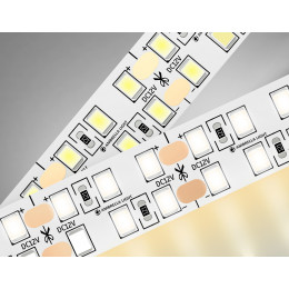GS1701 2835 240Led/ 24W m/ 12V IP20 3000K/ 5000*10*1.2mm (2 конт.)