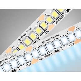GS1403 2835 240Led/ 17W m/ 12V IP20 6500K/ 5000*10*1.2mm (2 конт.)