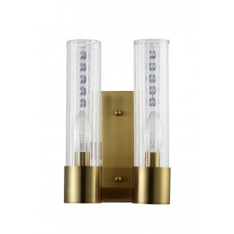 Бра Crystal Lux OTONO AP2 BRASS/TRANSPARENTE