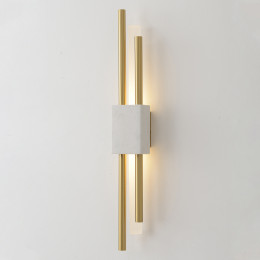 Бра Crystal Lux CARTA AP6W LED WHITE/BRASS