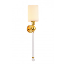 Бра Crystal Lux MIRABELLA AP1 GOLD/WHITE