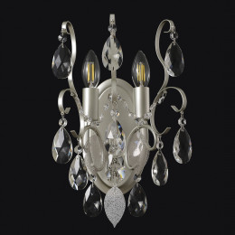 Бра Crystal Lux ESMIRALDA AP2 SILVER