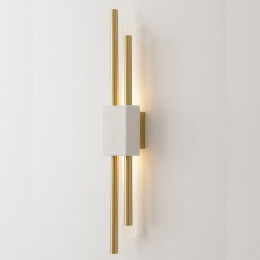 Бра Crystal Lux CARTA AP6W LED WHITE/BRASS