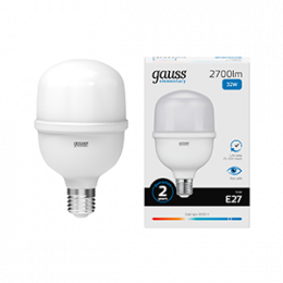 Лампа Gauss Elementary T100 32W 2700lm 6500K E27 LED 1/20