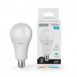Лампа Gauss Elementary A67 30W 2360lm 4100K E27 LED 1/10/50