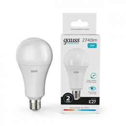 Лампа Gauss Elementary A67 35W 2740lm 4100K E27 LED 1/10/50