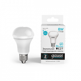 Лампа Gauss Elementary R63 8W 650lm 4100K Е27 LED 1/10/50