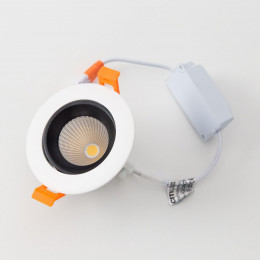 CLD001NW4 Альфа Бел+Черный Св-к Встр. LED 7W*3500K