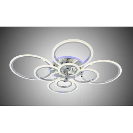 Люстра светодиодная MX 10750-8 Chrome (1020*840,LED 3200K+6500K, 236W)