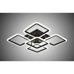 Люстра светодиодная MX 10754-5 Black (570*570,LED 3200K+6500K, 130W)