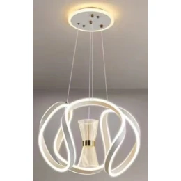 Люстра подвесная светодиодная MD 10826-1 White (D450,LED 3200K+6500K, 127W)