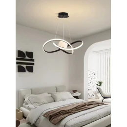 Люстра подвесная MD 10830-1 Black (D500,LED 3200K+6500K, 58W)