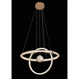 Люстра подвесная светодиодная MD 10837-1 Gold (D500,LED 3200K+6500K, 117W)