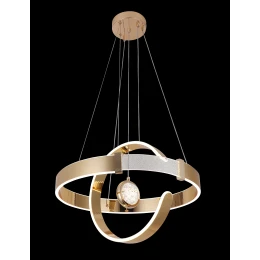 Люстра подвесная MD 10838-1 Gold (D500,LED 3200K+6500K, 117W)