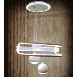 Люстра подвесная MD 10823-3 White (D400,LED 3200K+6500K, 85W)