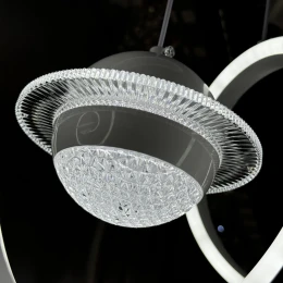 Люстра подвесная MD 10828-2 White (D800,LED 3200K+6500K, 100W)