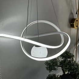 Люстра подвесная MD 10829-1 White (D500,LED 3200K+6500K, 58W)