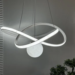 Люстра подвесная MD 10829-1 White (D500,LED 3200K+6500K, 58W)