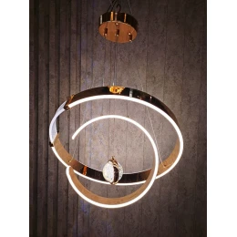 Люстра подвесная MD 10838-1 Gold (D500,LED 3200K+6500K, 117W)