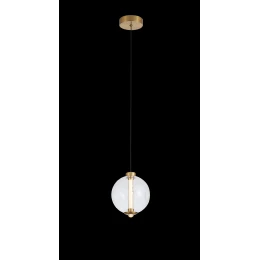 Люстра подвесная MD 11000-1 Bronze+Clear, LED, 5 Вт, бронзовая 