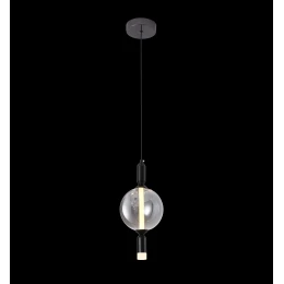 Europa Lighting Люстра подвесная MD 11001-1 Black+Smoke, LED, 5 Вт, черная