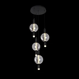 Люстра подвесная MD 11001-4 Black+Smoke , LED, 16 Вт