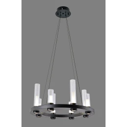 Europa Lighting Люстра подвесная MD 11002-600 Black+Clear,  LED, 64 Вт, черная