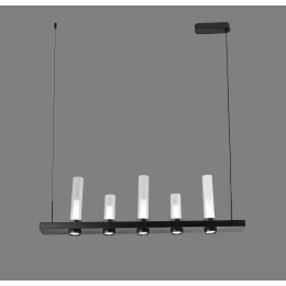 Люстра подвесная MD 11002-900*100 Black+Clear, LED, 40 Вт