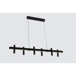 Europa Lighting Люстра подвесная MD 11013-1200*100 Black, LED, 70 Вт, черный
