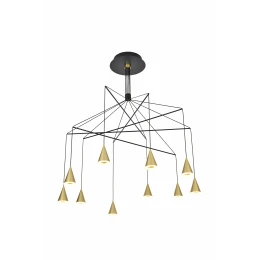 Люстра подвесная MD 11014-10 Gold, LED, 50 Вт, Gold