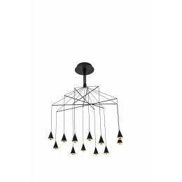 Люстра подвесная MD 11014-12 Black, LED, 60 Вт, Black