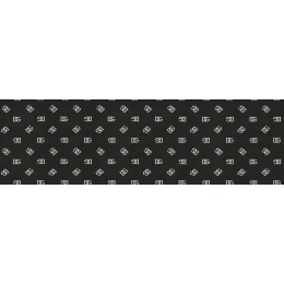30087DG/Обои/Dolce&Gabbana/Dolce&Gabbana №1/TCW007 TCAI9 U0074/ DG мал. белый  на черном текстиле