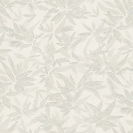 3215-3/Обои/Alliance Decor/Eclectic/мотив листья серо-серебристые на белом фоне к арт. 3217-3, 3217-