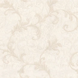 80702/Обои/Прима Италияна/Carnevale/серо-бежевые цветы на белом фоне к арт. 80718, 80712
