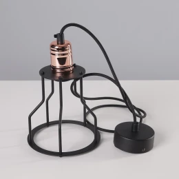 Подвесная люстра Nowodvorski Серия Workshop B (Воркшоп B) Цвет Black/Copper (Черный/Медь) арт. 6336