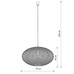Подвесная люстра Nowodvorski Серия Rattan L (Раттан L) Цвет Wood Дерево) арт. 11155