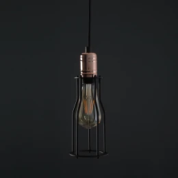 Подвесная люстра Nowodvorski Серия Workshop A (Воркшоп A) Цвет Black/Copper (Черный/Медь) арт. 6337