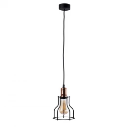 Подвесная люстра Nowodvorski Серия Workshop B (Воркшоп B) Цвет Black/Copper (Черный/Медь) арт. 6336