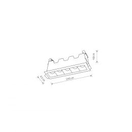 Встраиваемый светильник Nowodvorski Mini Led White/Black 10042